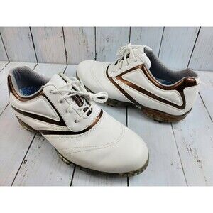 Footjoy Sport 93113 Womens White Leather Waterproof Golf Shoes Size 9M